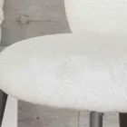 2 cadeiras em metal grafite com assento em tecido Bliss - Lunea Viadurini