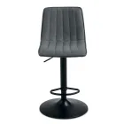 2 banquetas para sala de estar com assentos estofados em tecido de cores diferentes - Impeto Viadurini