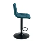 2 banquetas de sala de estar com assento de tecido em cores diferentes - Corrente Viadurini