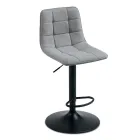 2 banquetas de sala de estar com assento de tecido em cores diferentes - Corrente Viadurini