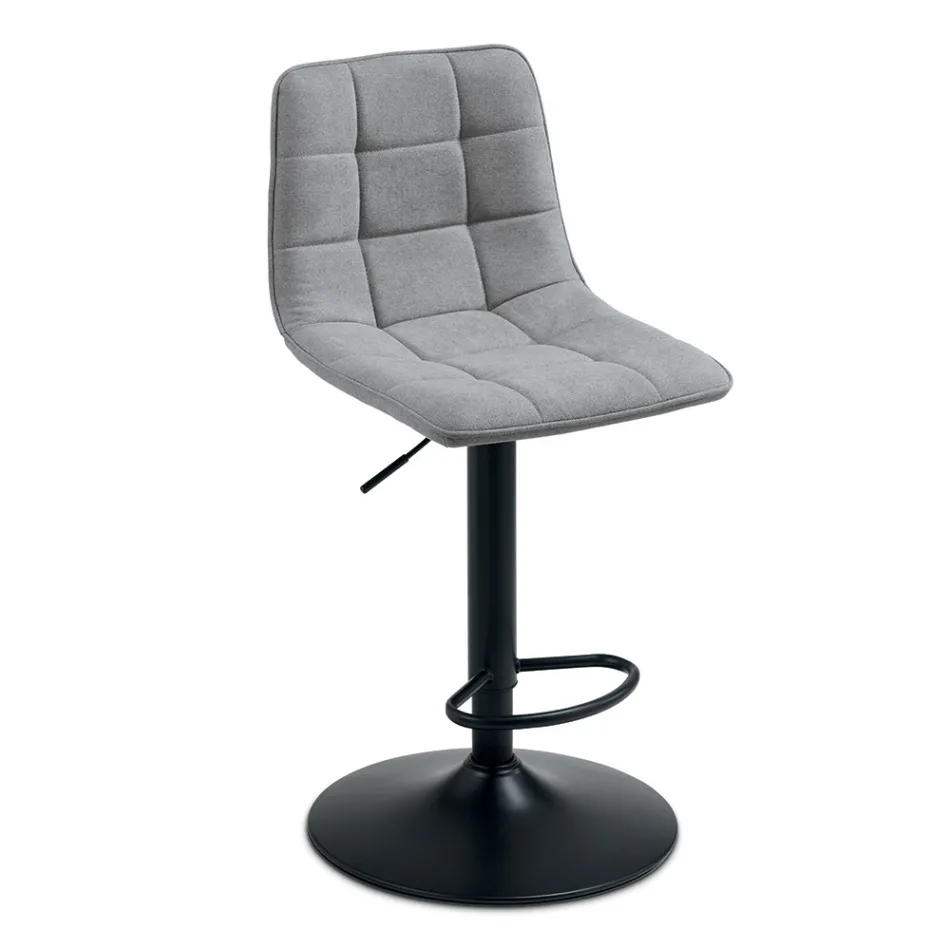 2 banquetas de sala de estar com assento de tecido em cores diferentes - Corrente Viadurini