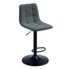 2 banquetas de sala de estar com assento de tecido em cores diferentes - Corrente Viadurini