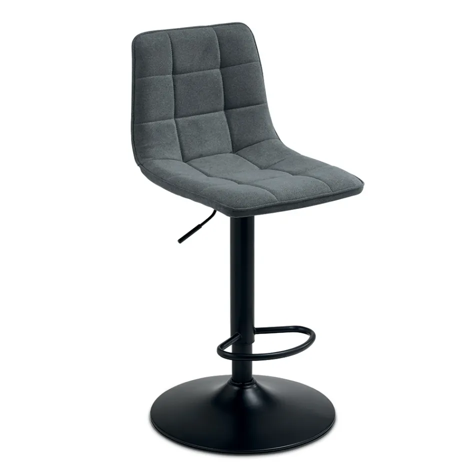 2 banquetas de sala de estar com assento de tecido em cores diferentes - Corrente Viadurini