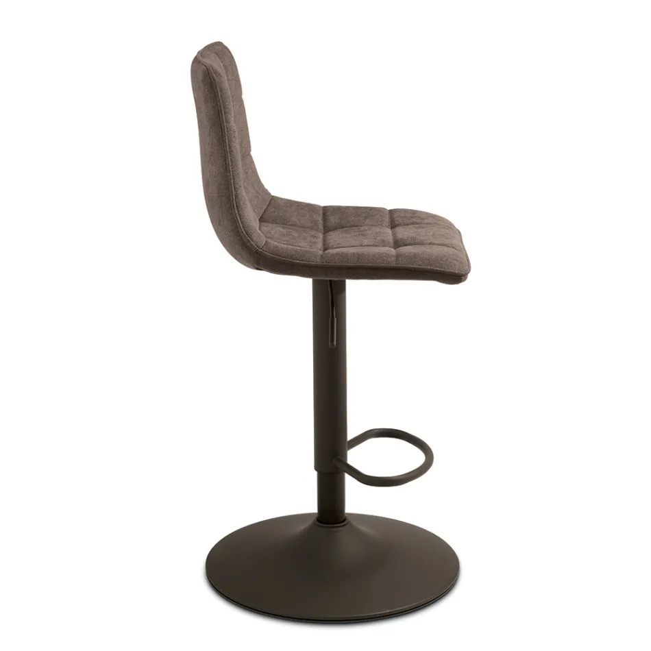 2 banquetas de sala de estar com assento de tecido em cores diferentes - Corrente Viadurini