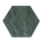 2 Bases para copos hexagonais em mármore branco, preto ou verde fabricadas na Itália - Paulo Viadurini