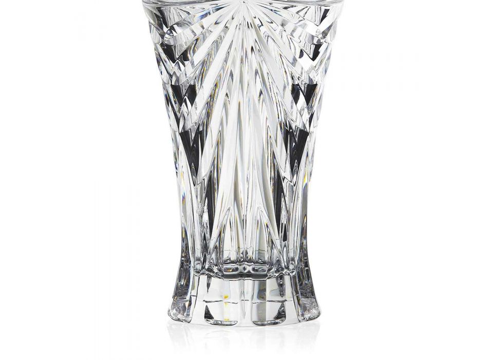 2 Vasos de Decoração de Mesa em Cristal Ecológico de Design Único - Daniele Viadurini