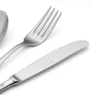 Talheres Inox 24 com Damasco Laser Decoração de Design Moderno - Tantasa Viadurini