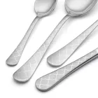 Talheres Inox 24 com Damasco Laser Decoração de Design Moderno - Tantasa Viadurini