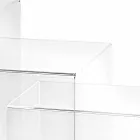 3 mesas de design transparentes e adaptáveis Amalia, fabricadas em Itália Viadurini