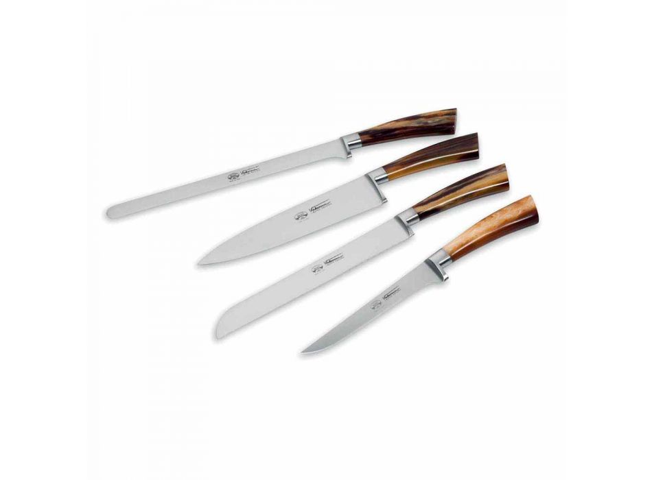 4 facas de cozinha de cabo completo Berti exclusivamente para Viadurini - Caravaggio Viadurini