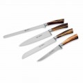 4 facas de cozinha de cabo completo, Berti Exclusive para Viadurini - Caravaggio