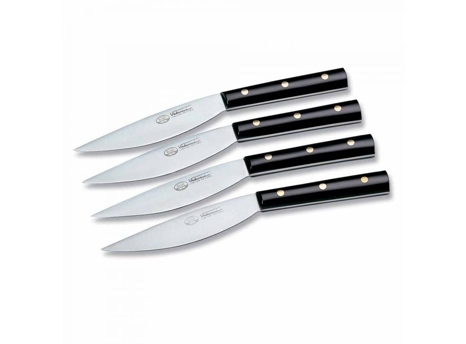 4 facas de mesa Berti Valdichiana exclusivamente para Viadurini - Aldino