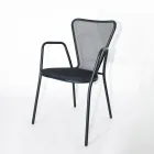 4 Poltronas de Metal Modernas para Área Externa, Fabricadas na Itália - Varmo Viadurini