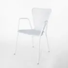 4 Poltronas de Metal Modernas para Área Externa, Fabricadas na Itália - Varmo Viadurini