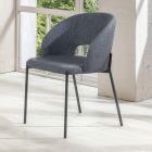 4 Cadeiras com Assento em Tecido de Diferentes Acabamentos e Metal - Provence Viadurini