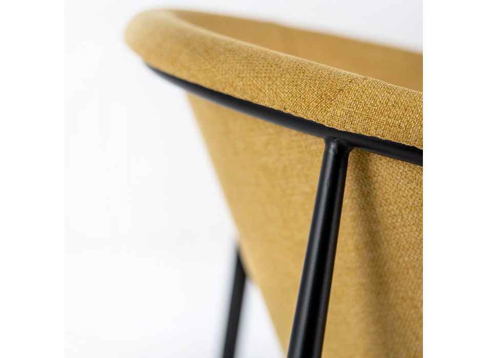 4 cadeiras com assento em tecido disponíveis em diversos acabamentos - Toscana Viadurini