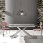 4 Cadeiras de Jantar em Aço e Polipropileno - Aquila Viadurini