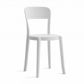 4 Cadeiras empilháveis de exterior de polipropileno fabricadas na Itália Design - Alexus