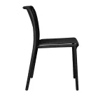 Conjunto de 4 cadeiras de jardim empilháveis em polipropileno e fibra de vidro - Orelia Viadurini