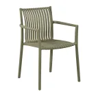 Conjunto de 4 cadeiras de jardim empilháveis em polipropileno resistente aos raios UV - Ondara Viadurini