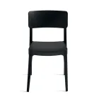 Conjunto de 4 cadeiras empilháveis de polipropileno para sala de estar em cores diferentes - Slancio Viadurini