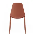 4 Cadeiras Confeccionadas com Assento em Polipropileno e Pernas Metálicas - Mary Viadurini