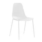 4 Cadeiras Confeccionadas com Assento em Polipropileno e Pernas Metálicas - Mary Viadurini