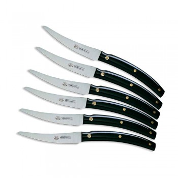 6 facas de mesa Convivio Nuovo Berti exclusivamente para Viadurini - Alifano