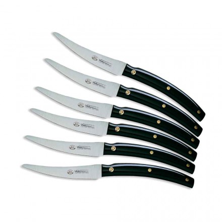 6 facas de mesa Convivio Nuovo Berti exclusivamente para Viadurini - Alifano Viadurini