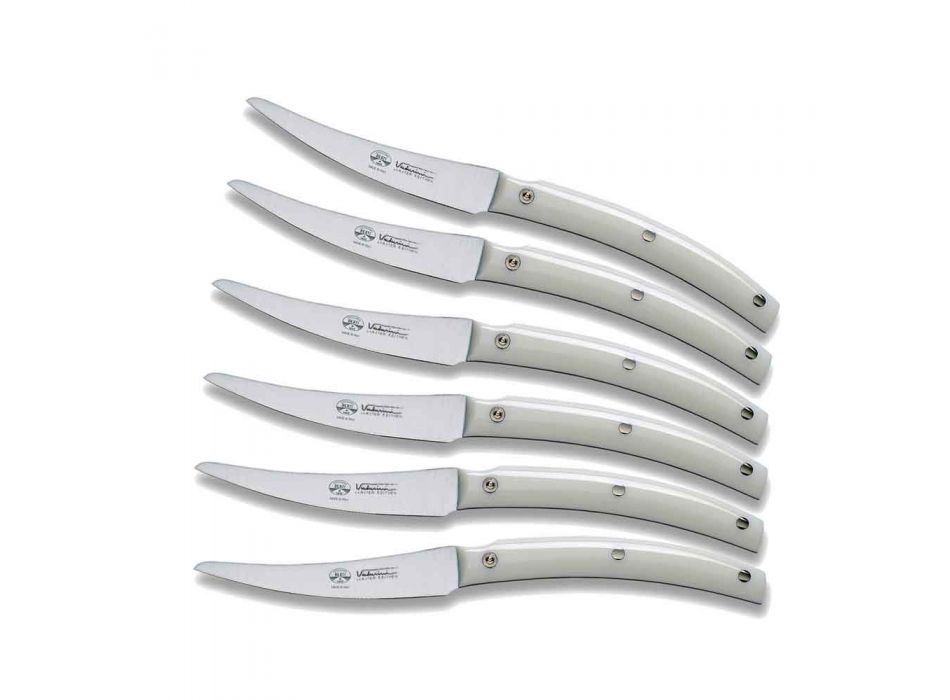 6 facas de mesa Convivio Nuovo Berti exclusivamente para Viadurini - Alonte Viadurini