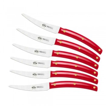 6 facas de mesa Convivio Nuovo Berti exclusivamente para Viadurini - Alserio