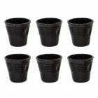 6 xícaras de café amassadas em vidro colorido - Sarabi Viadurini