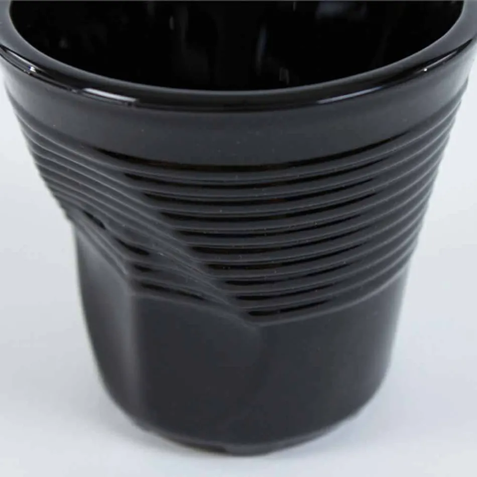 6 xícaras de café amassadas em vidro colorido - Sarabi Viadurini