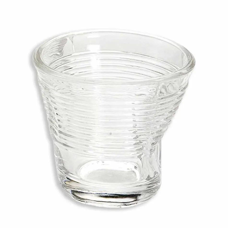 6 xícaras de café amassadas em vidro colorido - Sarabi Viadurini