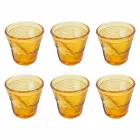 6 xícaras de café amassadas em vidro colorido - Sarabi Viadurini