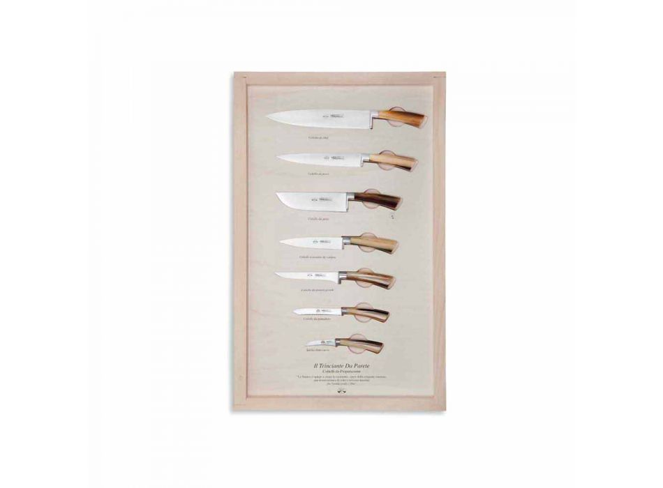 7 facas de parede em aço inoxidável Berti exclusivas para Viadurini - Modigliani Viadurini