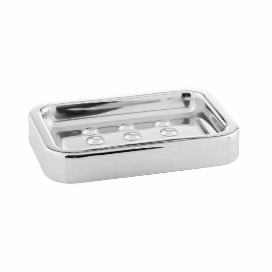 Acessórios de banheiro independentes em acabamento cromado de aço inoxidável - brilhante Viadurini