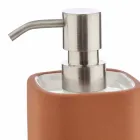 Acessórios para banheiro autônomo em terracota e cerâmica branca - terracota Viadurini