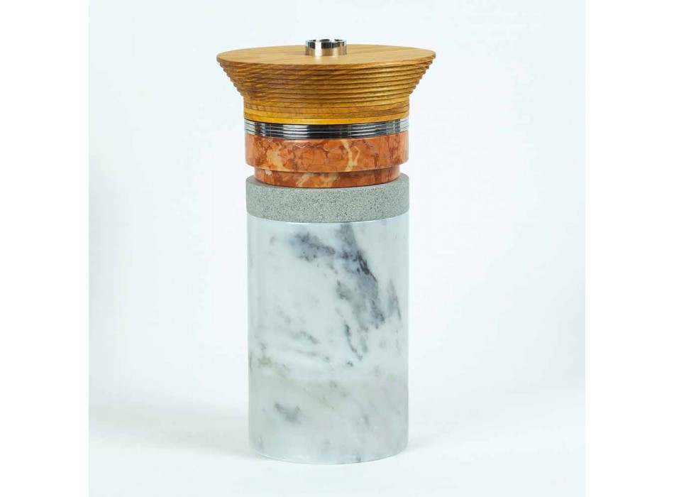 Acessórios para aperitivos - Instrumentos para coquetéis em mármore, madeira e aço - Norman