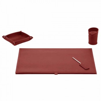 Acessórios de mesa em couro regenerado 4 peças fabricadas na Itália - Aristóteles