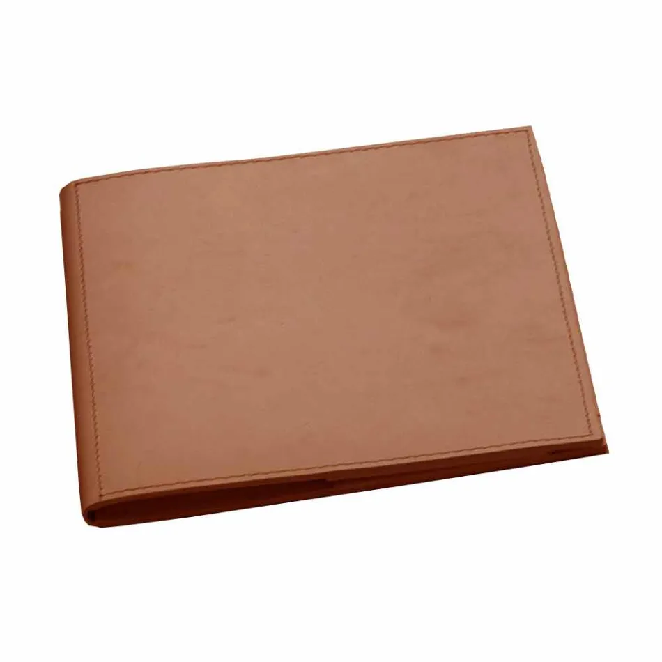 Acessórios de mesa em couro regenerado 5 peças fabricadas na Itália - Medea Viadurini