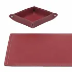 Mesa de couro regenerado de 4 peças fabricada na Itália - Ascanio Viadurini