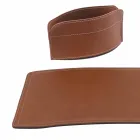 Acessórios Mesa de couro regenerado de 4 peças fabricada na Itália - Brando Viadurini