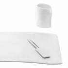 Acessórios Mesa de couro regenerado de 4 peças fabricada na Itália - Brando Viadurini