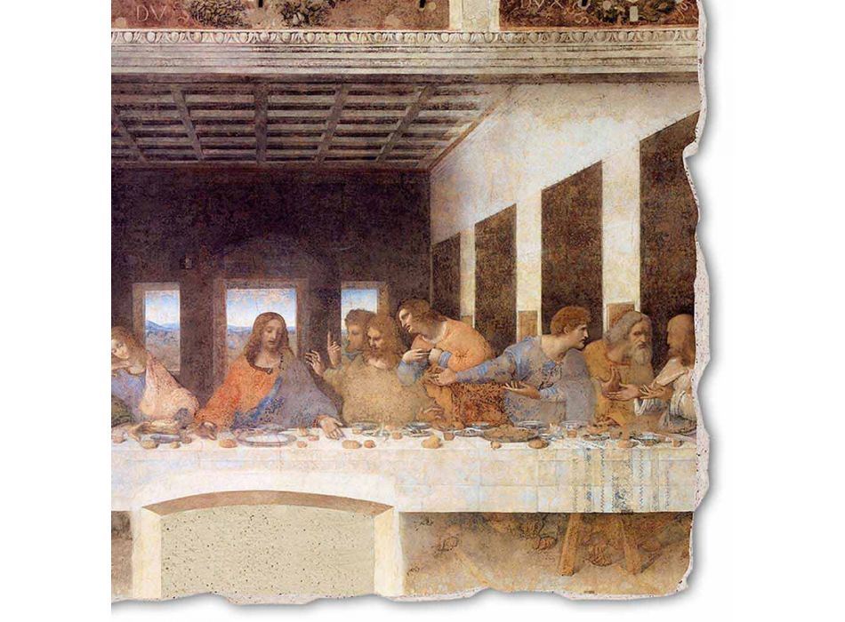 Fresco feito na Itália "A Última Ceia" de Leonardo da Vinci Viadurini