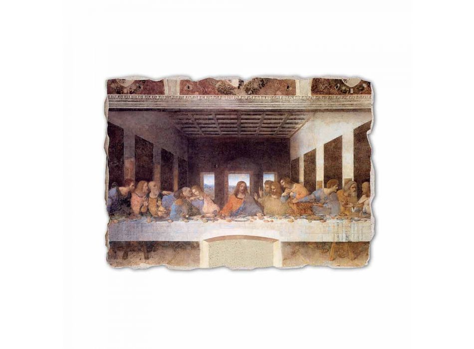 Fresco feito na Itália "A Última Ceia" de Leonardo da Vinci