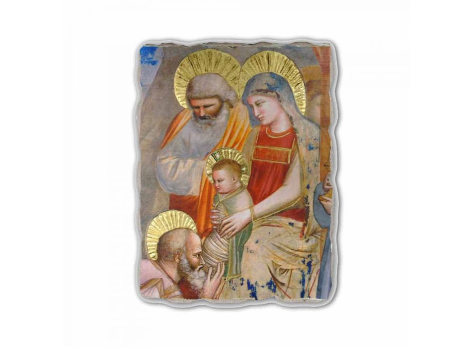 Giotto fresco "Adoração dos Magos" feito à mão na Itália