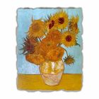 grande afresco artesanal Vincent Van Gogh "vaso de girassóis" Viadurini