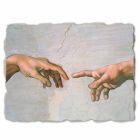 grande afresco da "Criação de Adão" de Michelangelo, particularmente Viadurini
