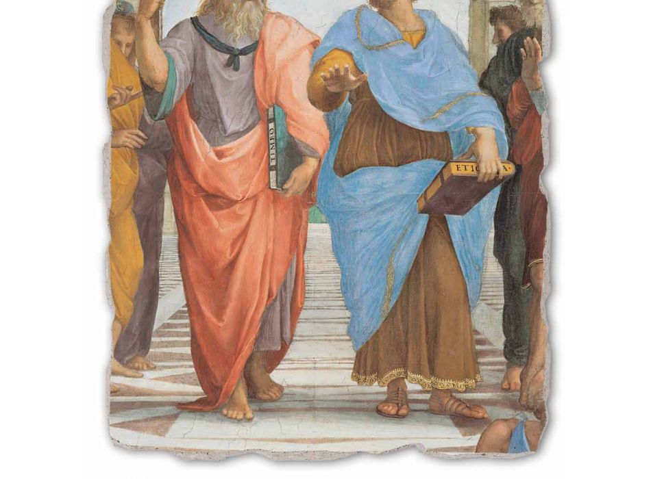 Raphael afresco "School of Athens" part. Platão e Artistotele Viadurini